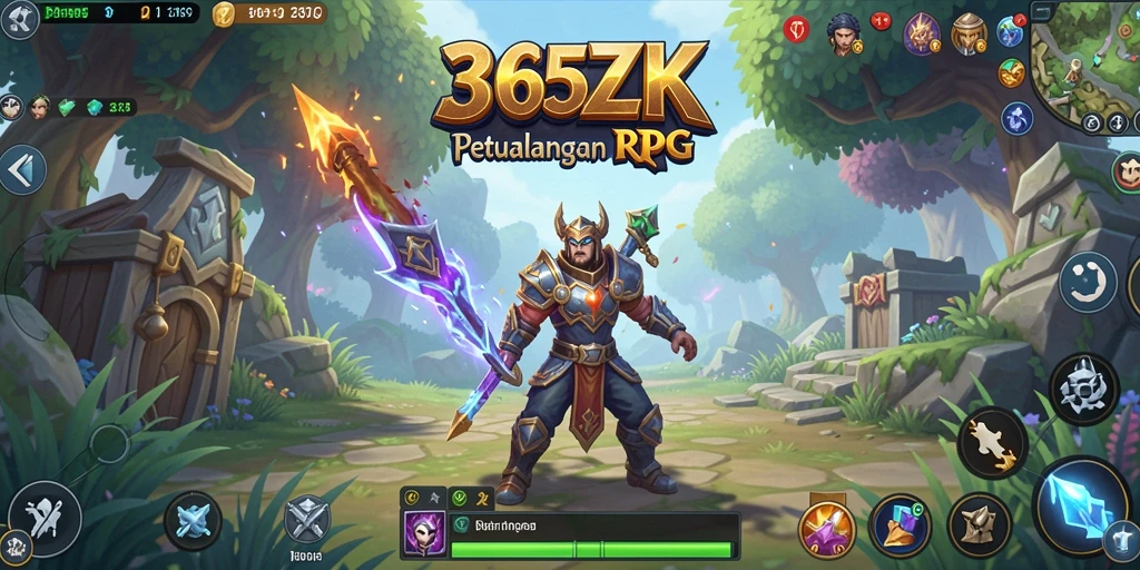 Tampilan gameplay RPG yang menarik dan mendebarkan.