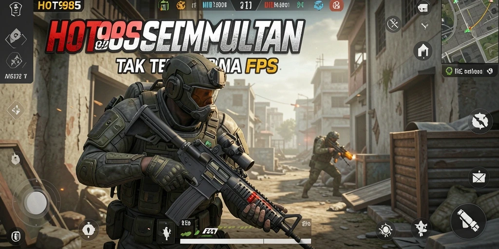 Gameplay HOT985 menampilkan aksi tembak-menembak yang intens dan seru.