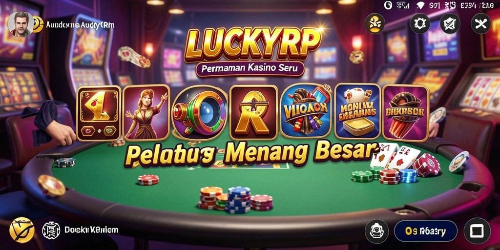 Tampilan gameplay menarik dari LUCKYRP yang menawarkan pengalaman Kasino nyata.