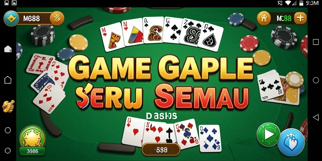 Tampilan gameplay Gaple yang seru dan menarik di MC888.