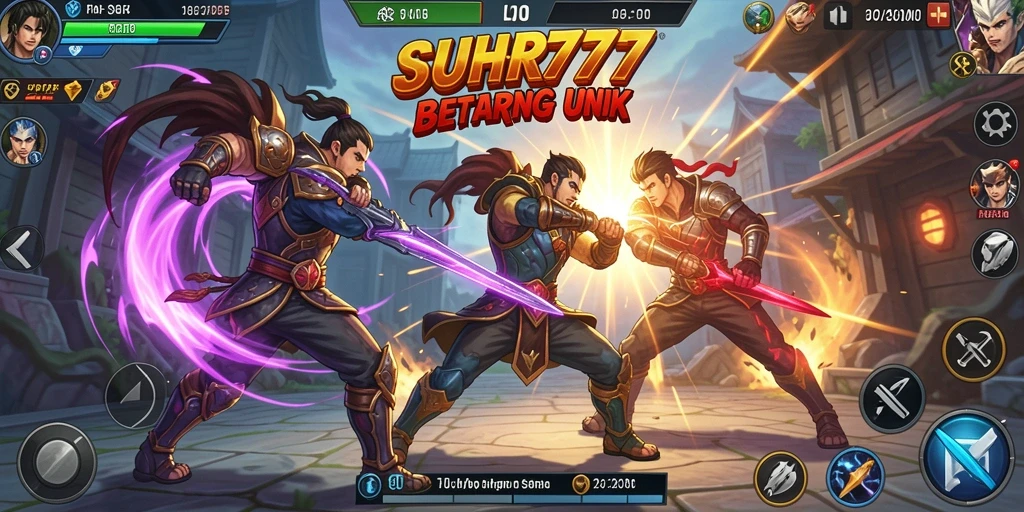 Tangkapan layar menunjukkan aksi seru dalam game Fighting.