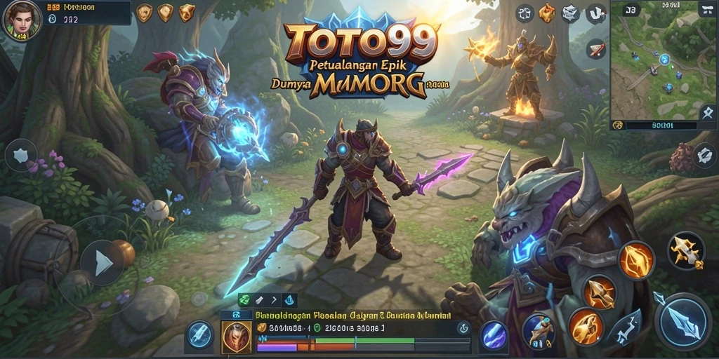 Tampilan gameplay seru dalam dunia MMORPG TOTO99.