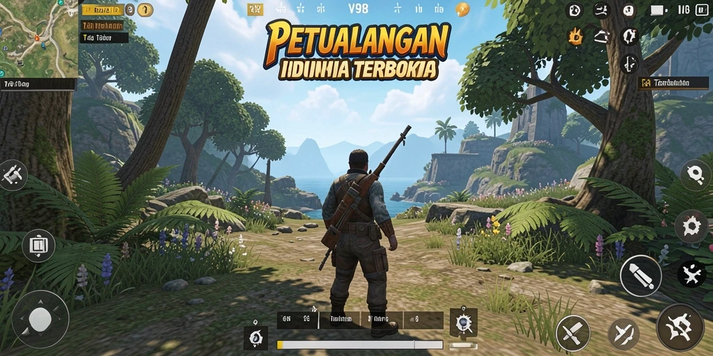 Gameplay V98 yang mendebarkan di dunia terbuka yang luas.